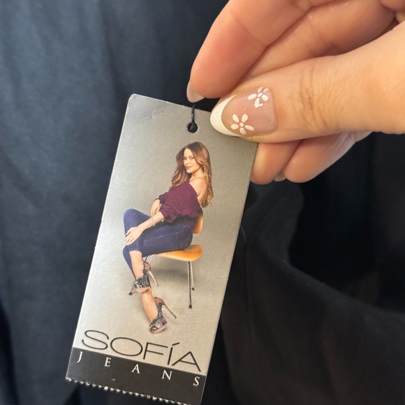 Sophia Jeans Soft Velour Open Moto Jacket - XXL - Picture 4 of 6